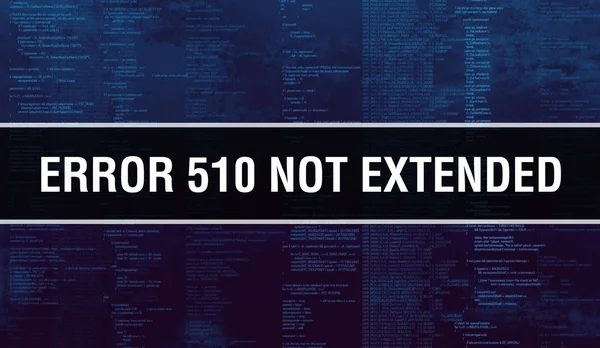 错误 510 未扩展数字 java 代码文本。错误 510 — 图库照片